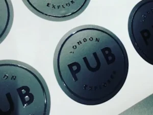 Eco-Friendly 3D Embossed Stickers - Sustainable Branding with Tactile Elegance